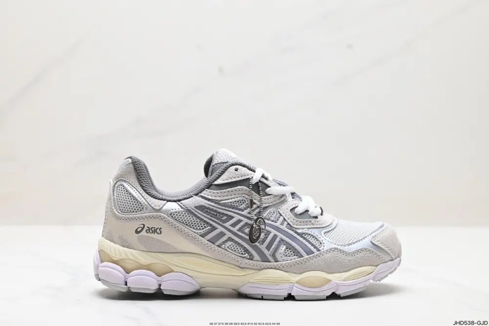 ASICS breathable mesh upper with some synthetic leather material uses the new AHAR+ rubber 1203A383-020