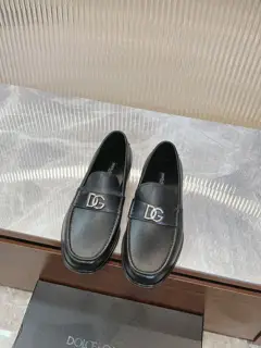 Dolce & Gabbana Cowhide leather business casual men’s shoes loafers