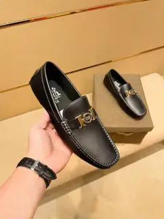 Hermès men’s four-season casual business loafers
