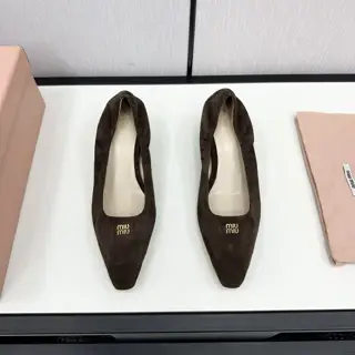 Miu Miu Miu 24ss new British style for autumn and winter Shoes