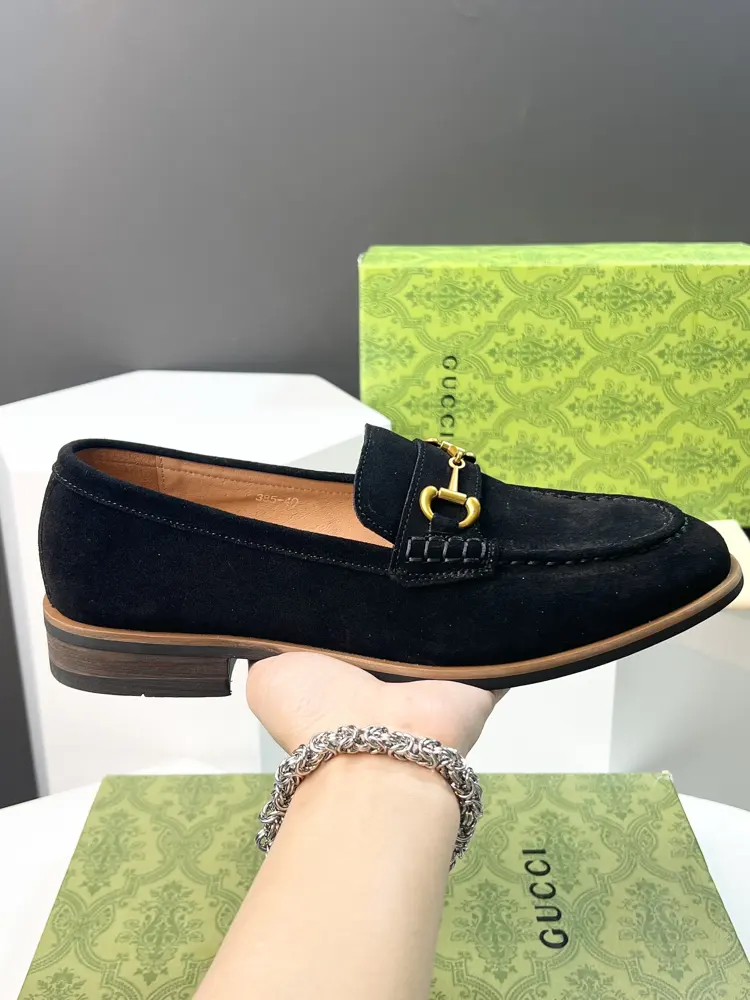 Gucci men’s fashion casual leather shoes