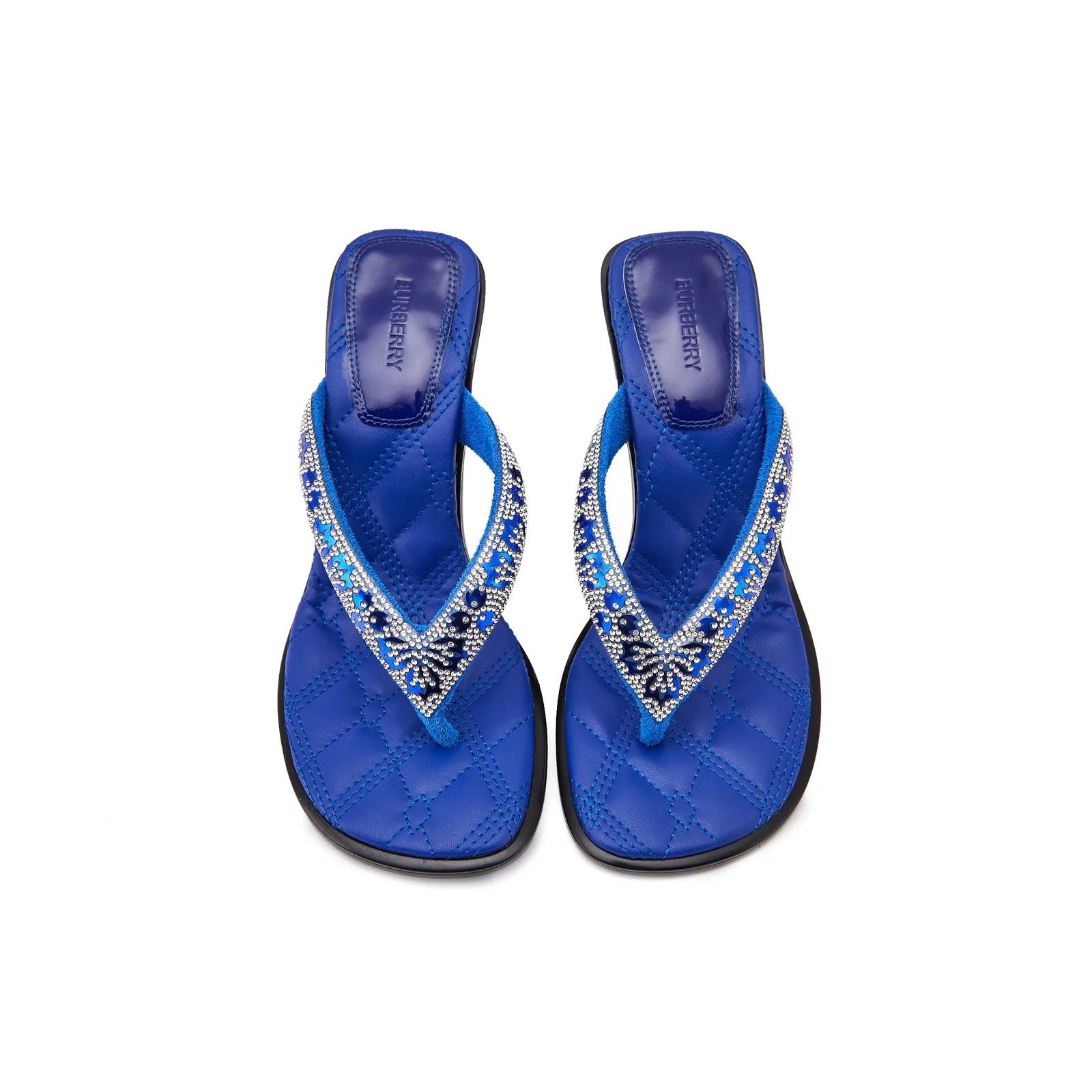 Burberry new high-heeled slippers (heel height 10 cm)
