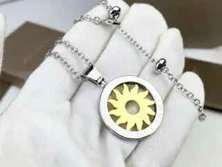 Bvlgari classic rotating sun necklace