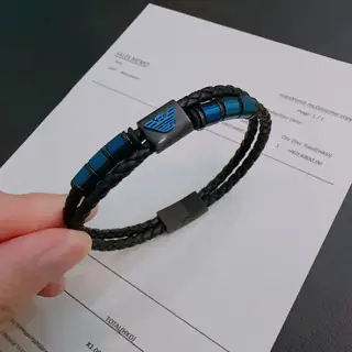 Armani leather bracelet