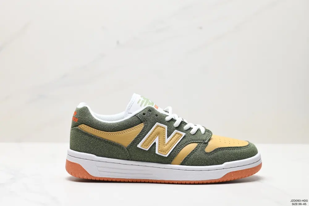 New Balance NB480 series shock-absorbing and wear-resistant low-top lace-up casual sneakers BB480LEC