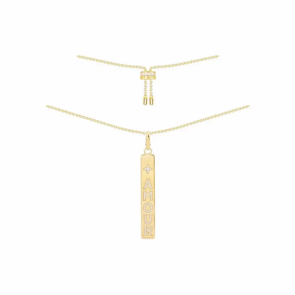 Apm monaco long brand AMOUR English necklace