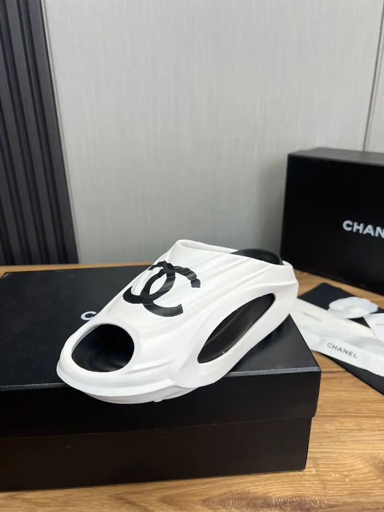 Chanel x Yassia Cocoon Series outdoor fish mouth slippers