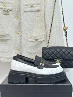 Chanel Diamond Pattern Shoes