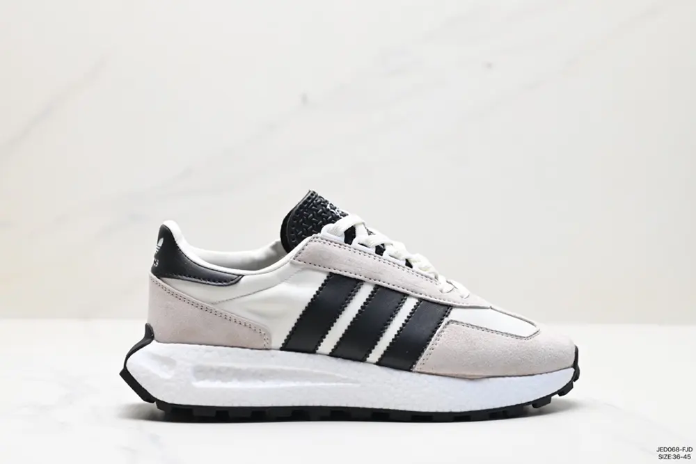 Adidas New Trefoil Thick-soled RETROPY E5 White Dark Blue The new low-top classic sneakers HQ6886