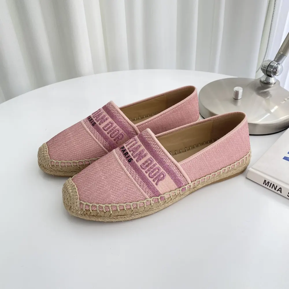 Dior embroidered jacquard pattern counter synchronous new fisherman shoes