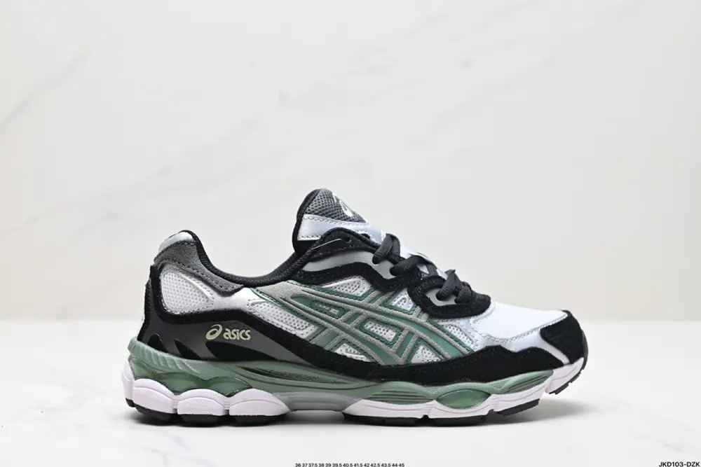 ASICS/Asics GEL-NYC 2055 breathable mesh upper with some synthetic leather material. Adopts 1203A789-101