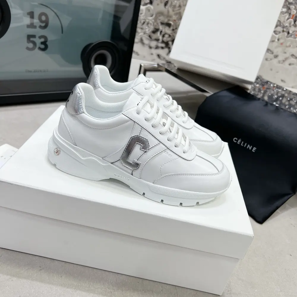 Celine RUNNER CR-01 low-top cowhide sneakers