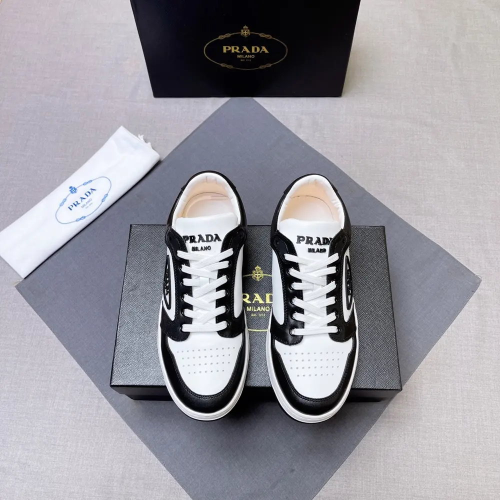 Prada men’s leather sneakers