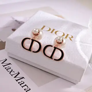 Dior new style Dior new letter earrings loved by top brands. The metal texture