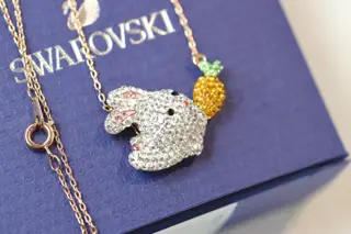 Swarovski Year of the Rabbit Diamond Cute Rabbit Series Necklace