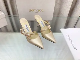 Jimmy Choo Spring and Summer new popular bowknot single shoe series
