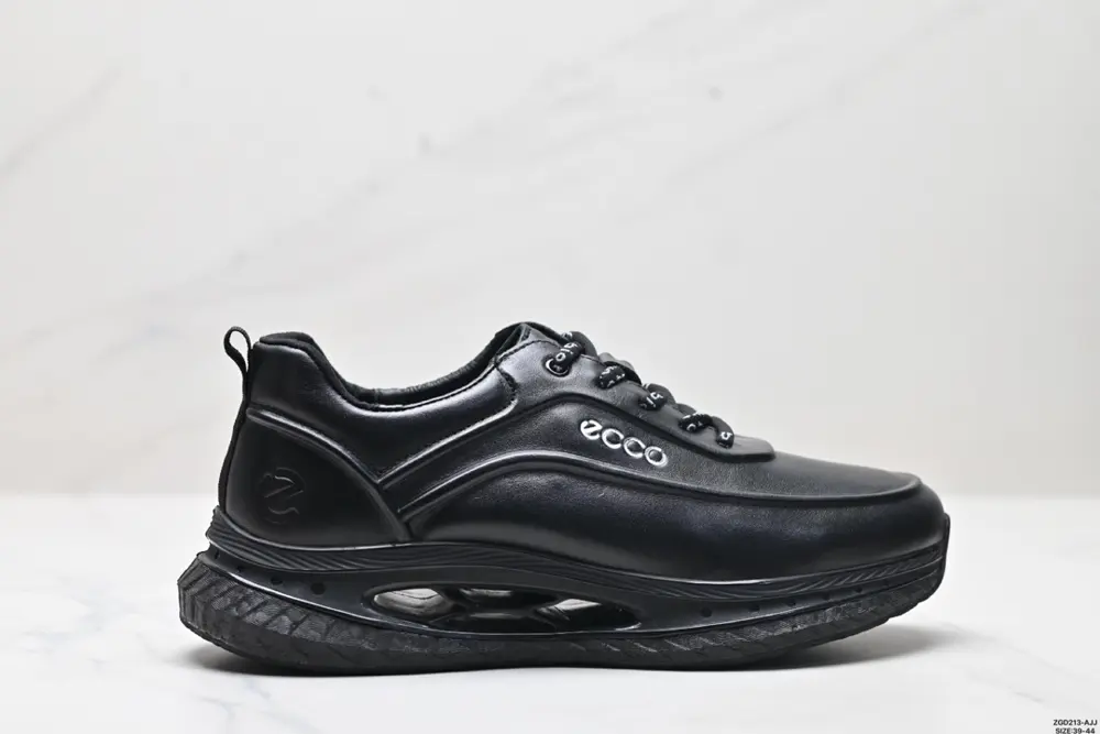 ecco leather men’s shoes autumn new cowhide thick bottom shock absorption 568686