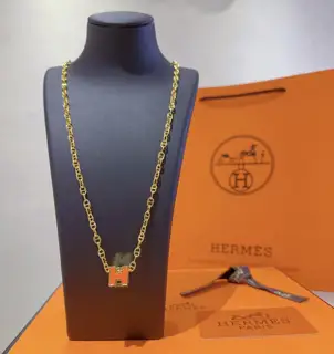 HERMES necklace H series jewelry imported and customized. High-end chain classic match new