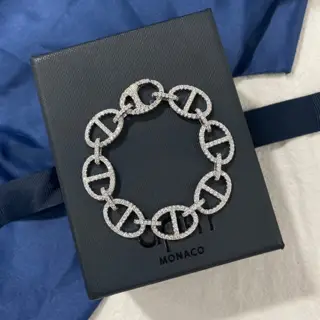 Apm monaco pig nose chain silver bracelet for women ins niche design 2021 new girlfriends