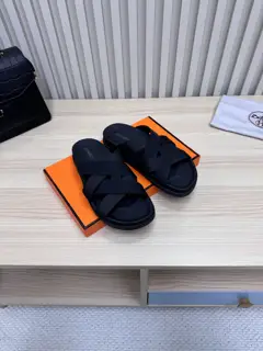 Hermès snake-print sandals