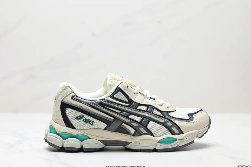 ASICS/Asics GEL-NYC 2055 breathable mesh upper with some synthetic leather material. Adopts 1203A542-020