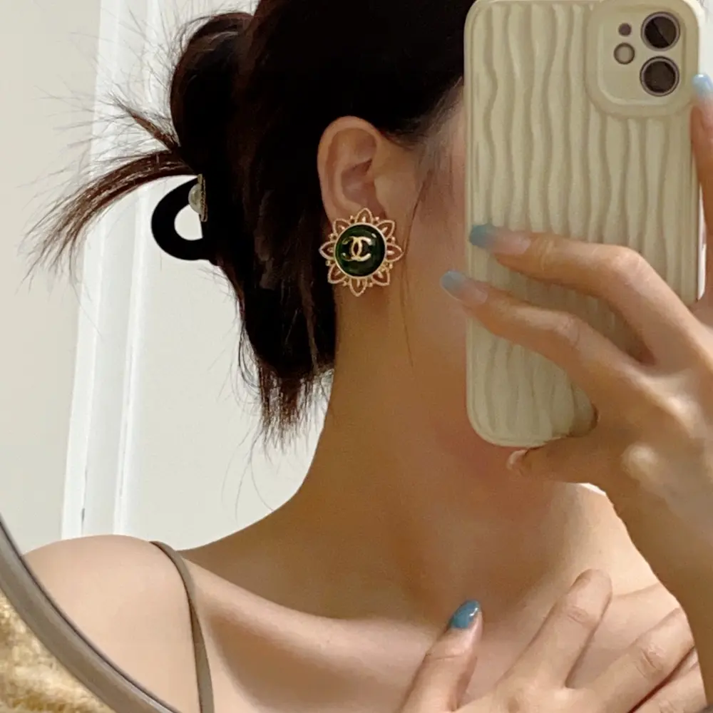 CHANEL style ear clips Earrings