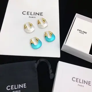 Celine half circle earrings