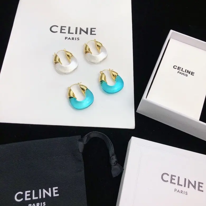 Celine half circle earrings