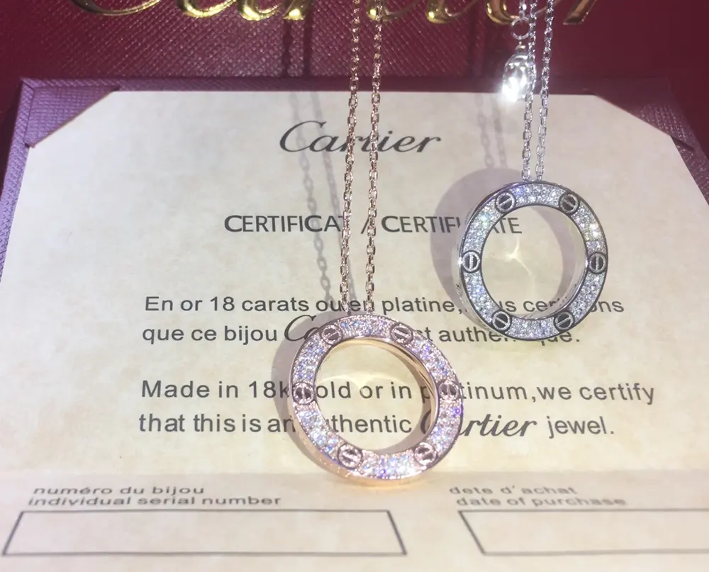 Cartier classic LOVE starry sky ring necklace [Lightning] original one-to-one custom-made
