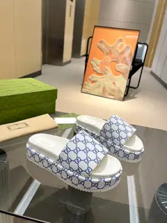 Gucci’s latest limited edition thick-soled slippers