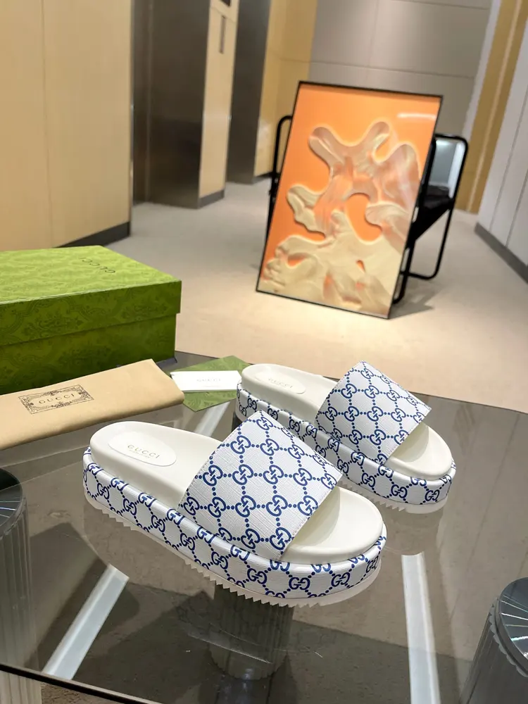 Gucci’s latest limited edition thick-soled slippers