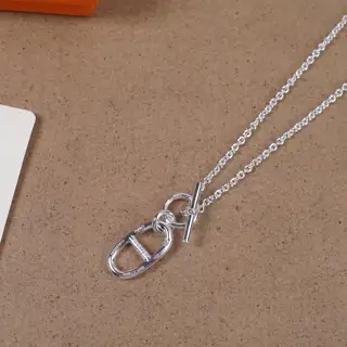 [Hermès pig nose necklace] Z 3750