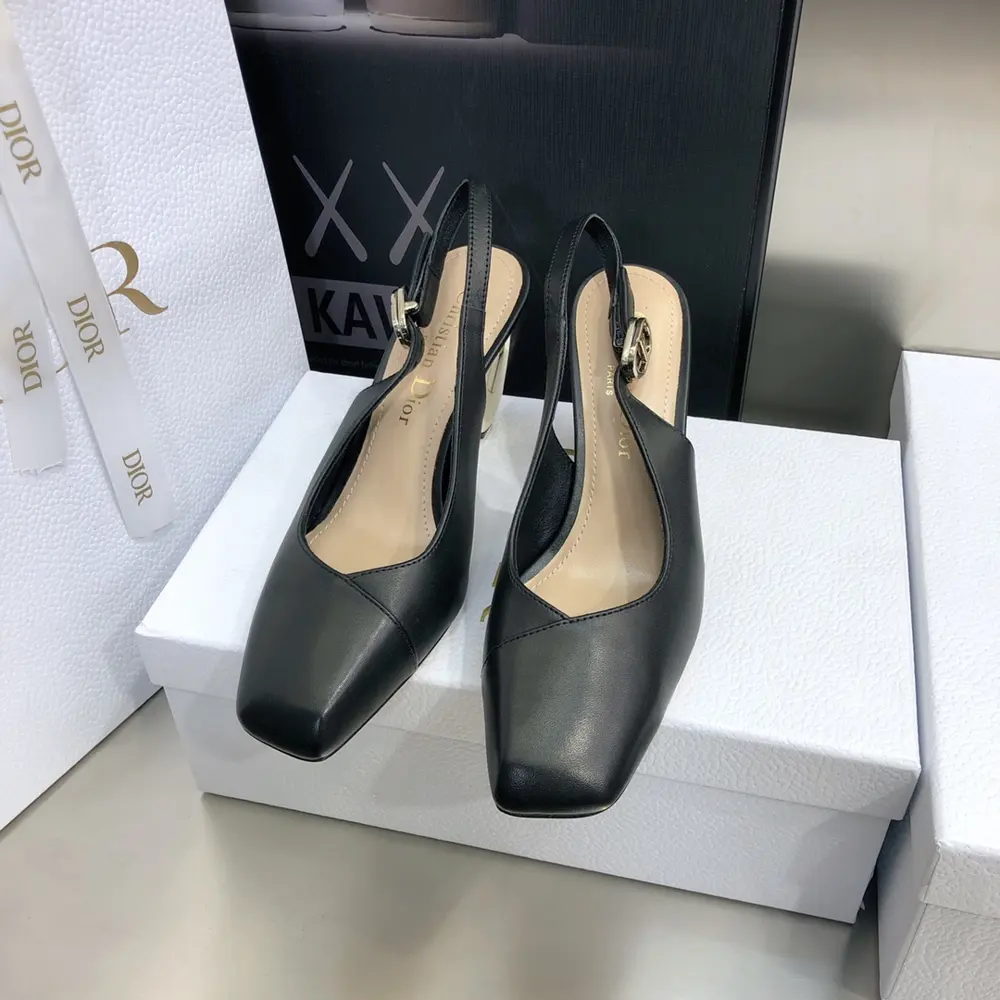Dior 2022 Early Spring New Rhodes Series Shaped Heel Hollow Women’s Sandals Celebrity Style