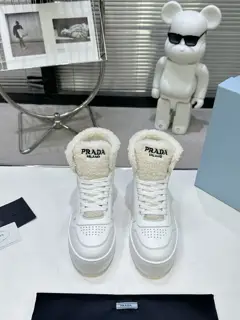 Prada Latest Downtown Bold Series Thick Sole Boots