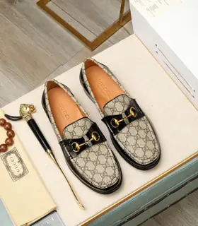 Gucci formal leather shoes Italy imported cowhide + top imported water-dyed cowhide lining