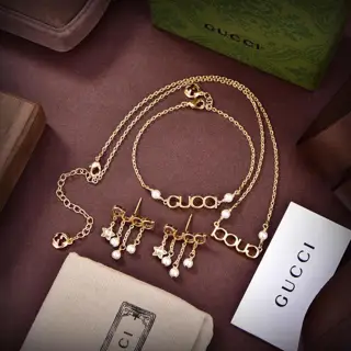 Gucci Necklace Bracelet Earrings
