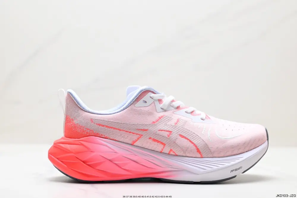 ASICS breathable mesh upper with some synthetic leather material uses the new AHAR+ rubber 1012B510-100