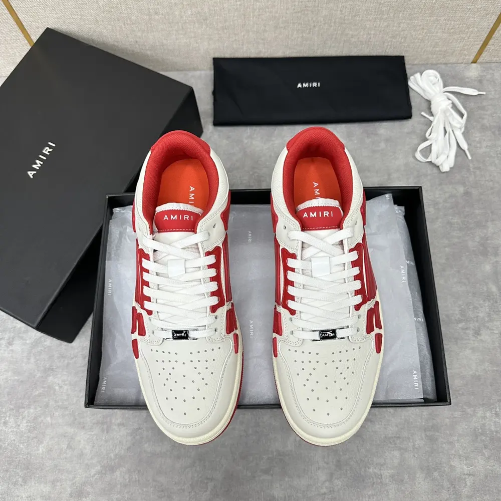 AMIRI couple style street style high version AMIRI bone shoes 20FW RUNWAY SKEL TOP