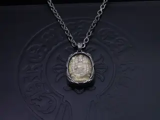 Chrome hearts Chrome Hearts Letter Chain Dark [Letter Riot] Original etched letter