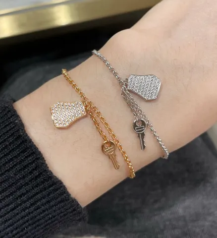 Hermes Lock key bracelet