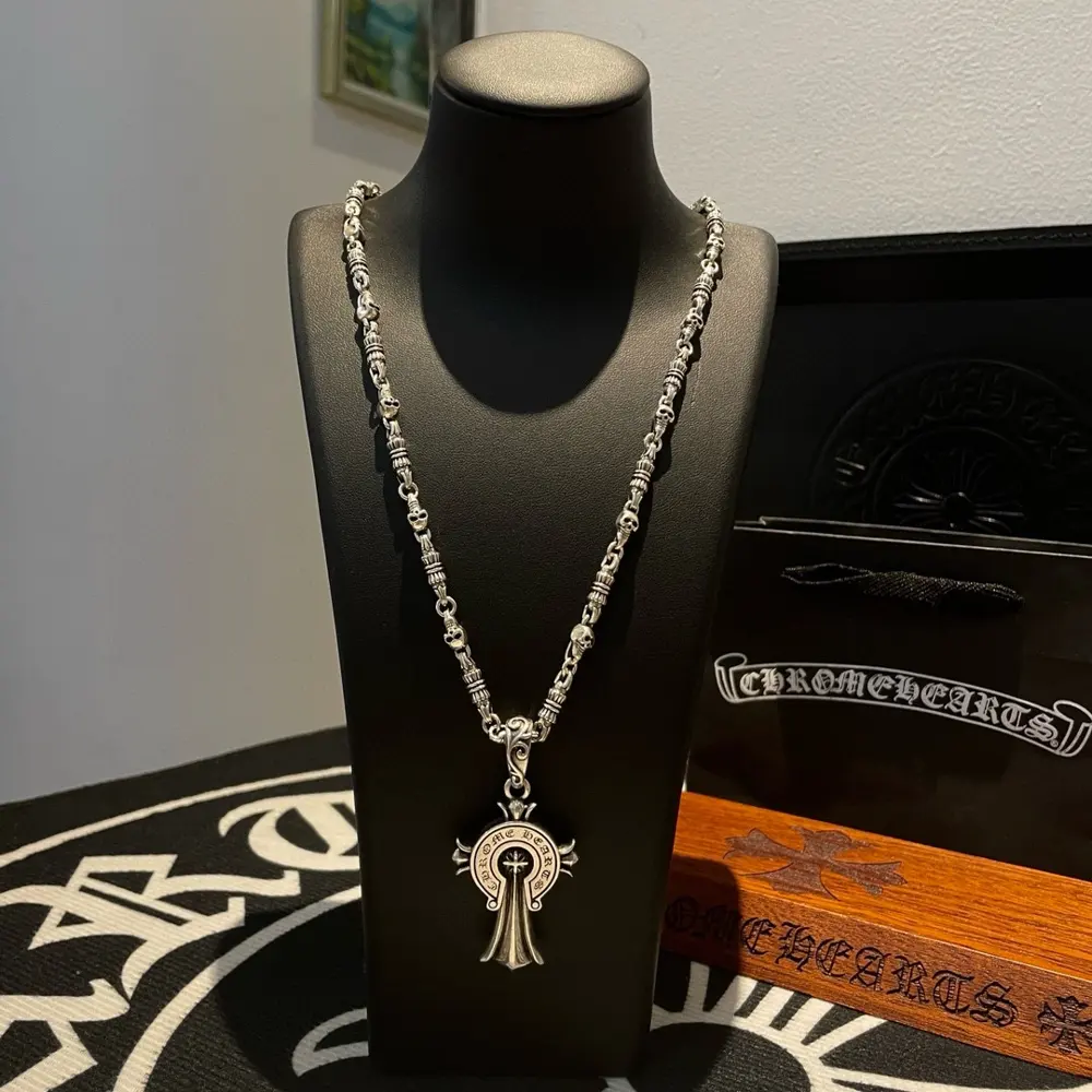 Chrome Hearts skull necklace