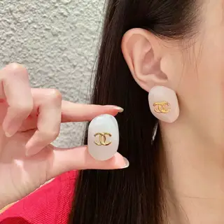 CHANEL style ear clip Earrings