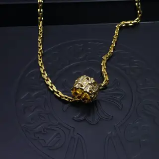Chrome Hearts handmade craftsmanship Gold classic best-selling necklace
