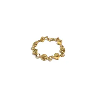 Chrome Hearts gold-plated gambling dice bracelet