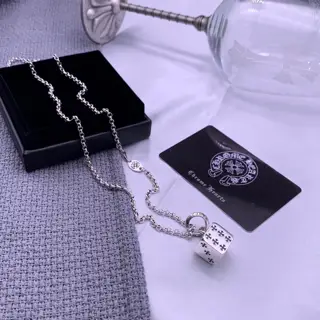 Chrome Hearts dice necklace