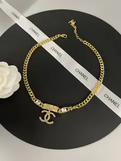 Chanel Square Double C Necklace