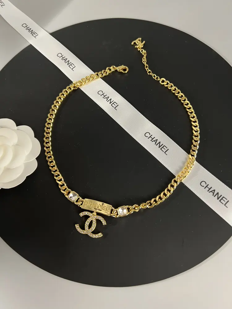Chanel Square Double C Necklace