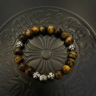 Chrome Hearts classic retro multi-element tiger eye stone bracelet