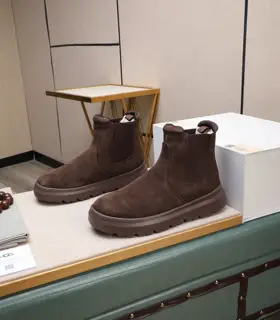 UGG fur and leather warm snow boots