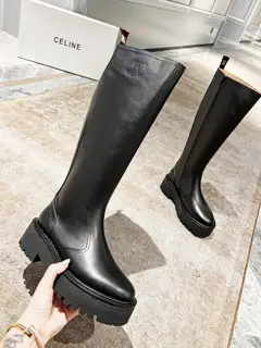 Celine 2022 Fall/Winter Arc de Triomphe side zipper boots